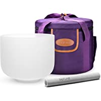 TOPFUND Escarchado A Tercer Ojo Chakra Cuarzo Cristal Canto Cuenco 20CM